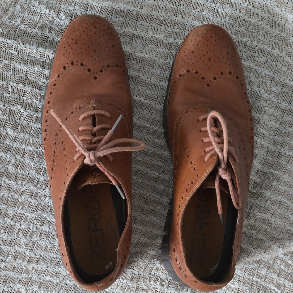 Cole Haan Tan Leather Oxfords